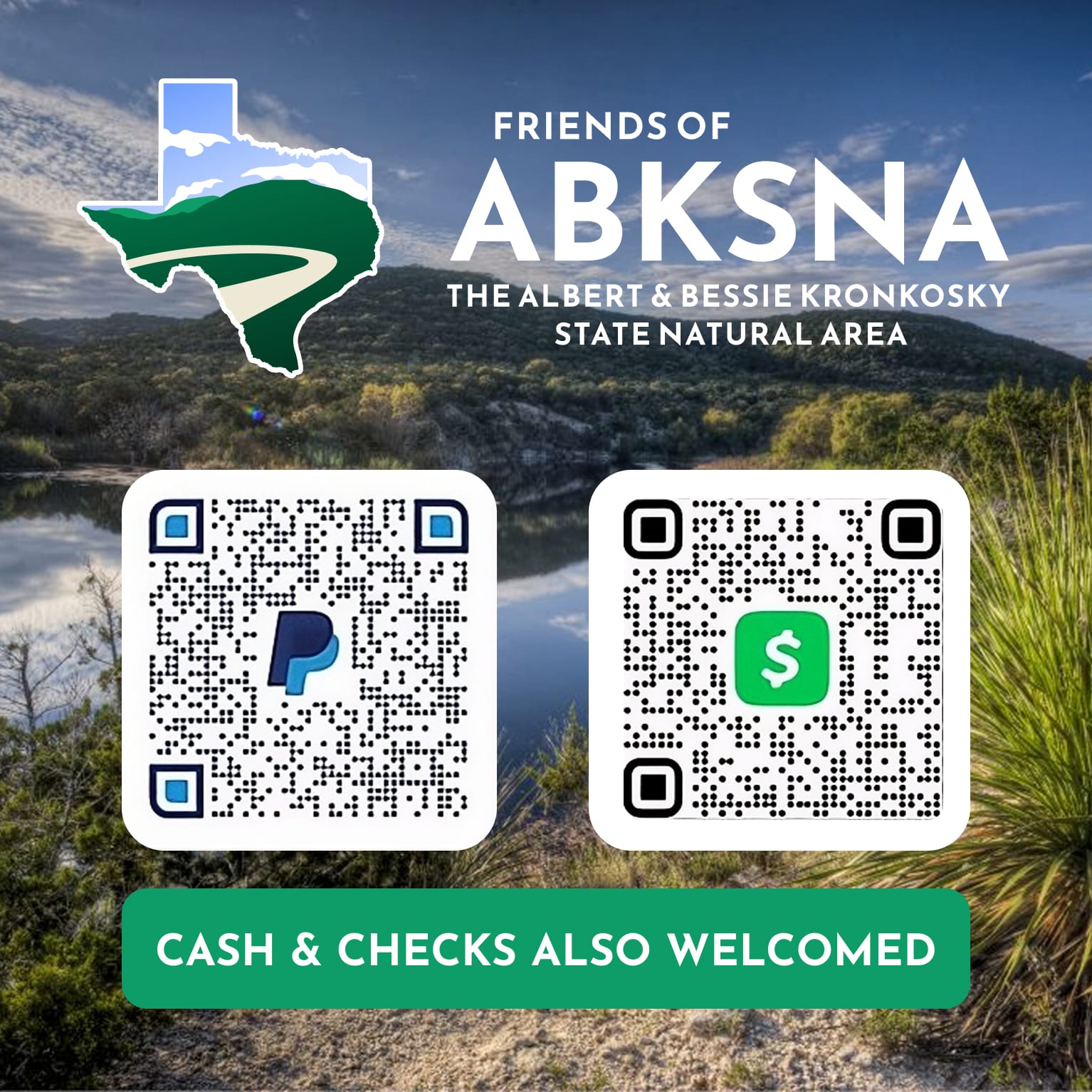 Scan the QRcodes to make a donation